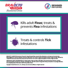 Rx Bravecto 1 month 22-44lbs x 1 tablet