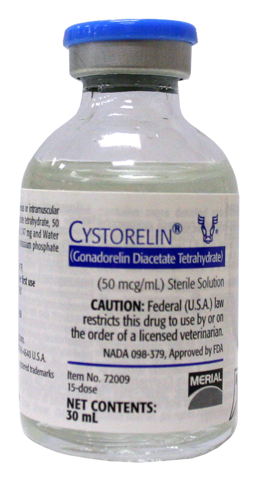 Rx Cystorelin solución x vial de 30 ml, 15 dosis