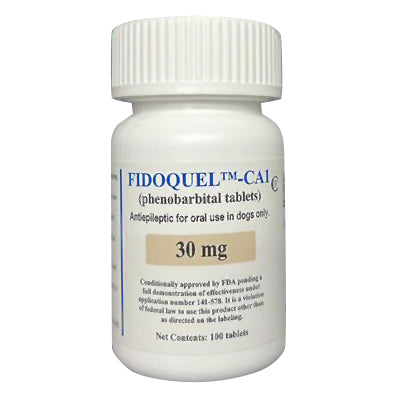 Rx Phenobarbital (Fidoquel CA1) 30mg x 100 tablets