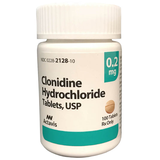 Rx Clonidine 0.2 mg x 100 tablets