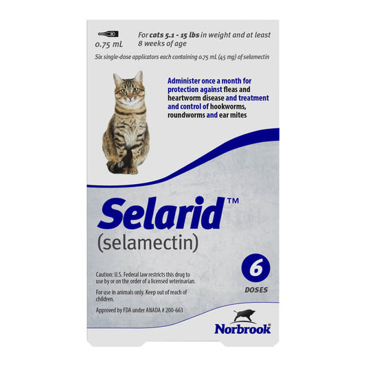 Rx Selarid 5-15 رطلاً قططًا × 6 أشهر
