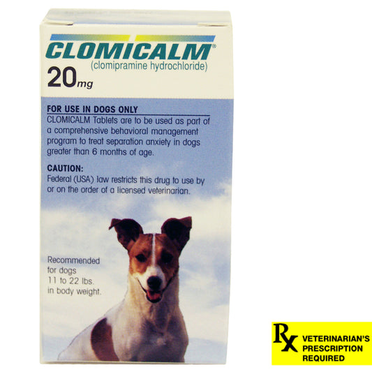 Rx Clomicalm, 20mg x 30 Tablets, 11-22 lb