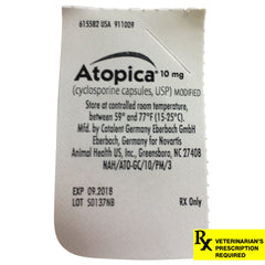 Rx Atopica 10mg x 1 capsule