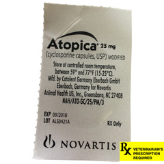 Rx Atopica 25mg x 1 capsule