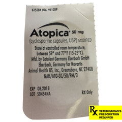 Rx Atopica 50mg x 1 capsules