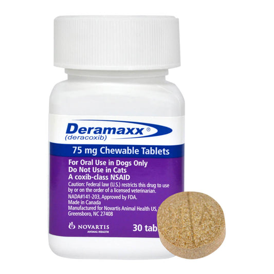 Rx Deramaxx, 75mg x 30 Chewable Tablets