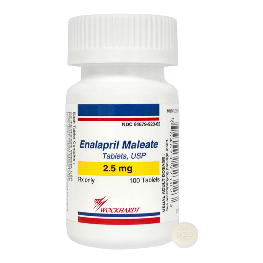 Rx Enalapril Tablets  2.5 mg x 100 ct