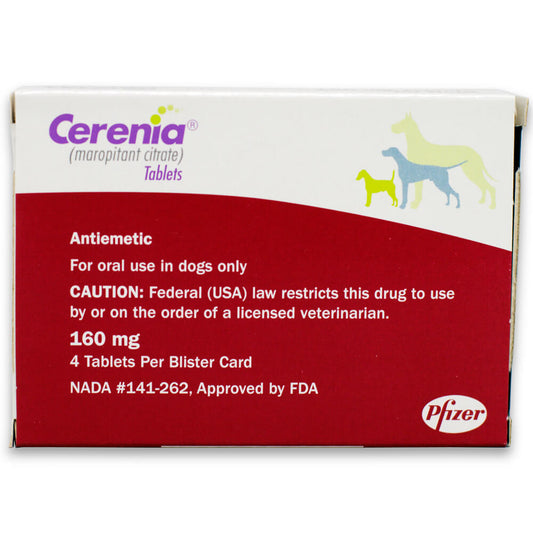 Cerenia Rx, 160 mg x 4 comprimidos