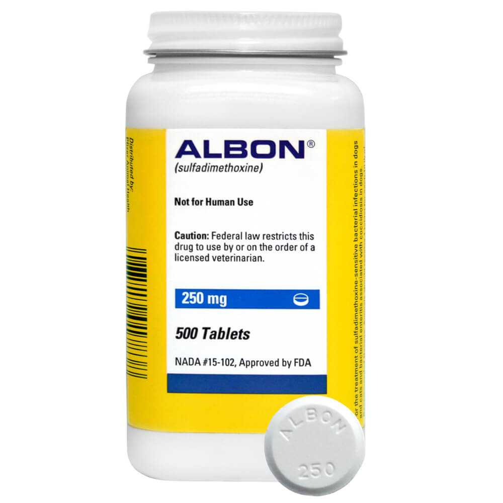 Rx Albon 250mg x 500 tablets