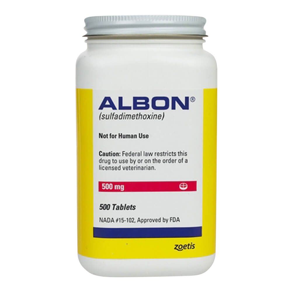 Rx Albon 500 mg x 500 Tablets