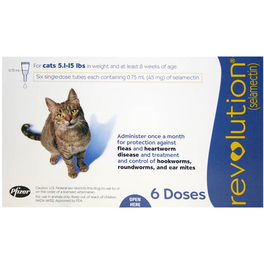 Rx Revolution feline 5.1-15lbs x 6 month