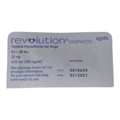 Rx Revolution canine 5.1-10lbs x 1 month
