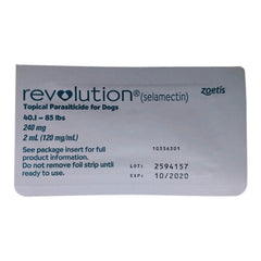 Rx Revolution canine 40.1-85lbs x 1 month