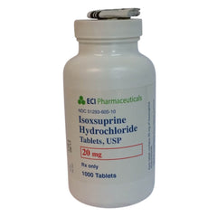 Rx Isoxsuprine Hydrochloride Tablets  20 mg x 1000 ct
