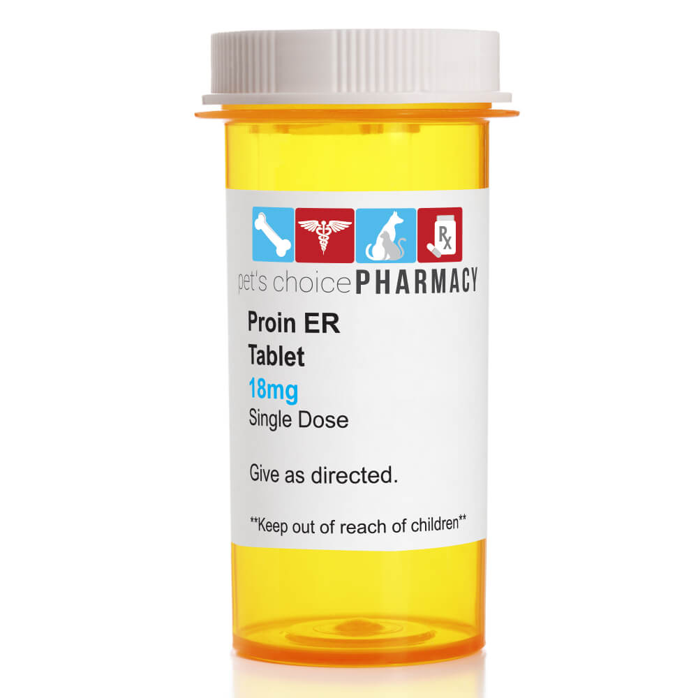 Rx Proin ER 18 mg dosis única 10-20 libras