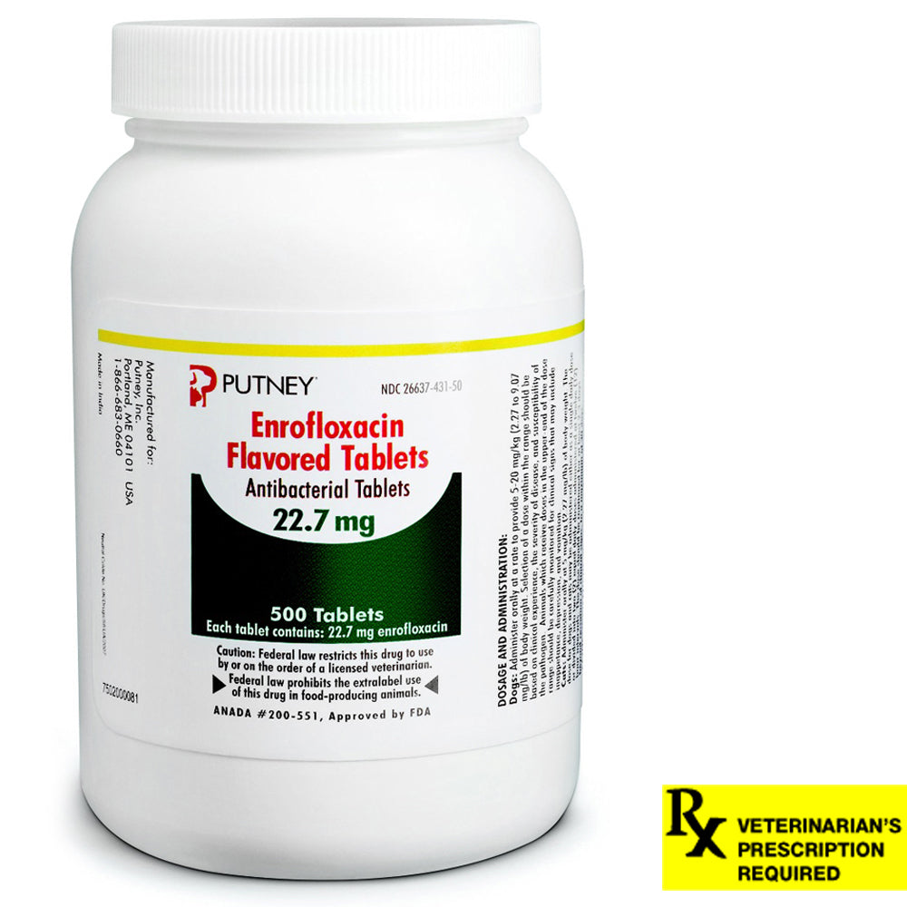 Rx Enroquin 22.7mg x 500 tablets