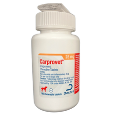 Rx Carprovet Chewable Tablets 25mg x 180 tablets