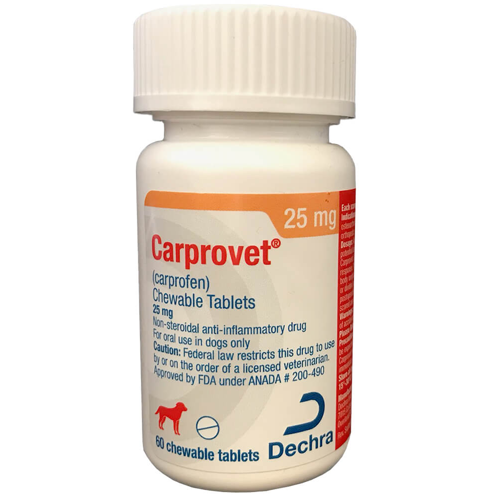 Rx Carprovet Chewable Tablets 25mg x 60 tablets