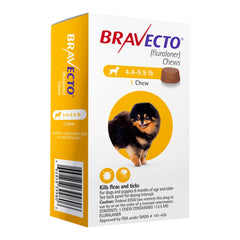 Rx Bravecto 4.4-9.9 رطل × 1 مضغ
