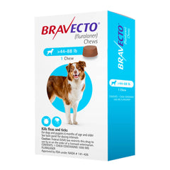 Rx Bravecto 44-88 رطل × 1 مضغ