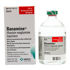 Rx Banamine 50mg/ml injection x 100 ml bottle