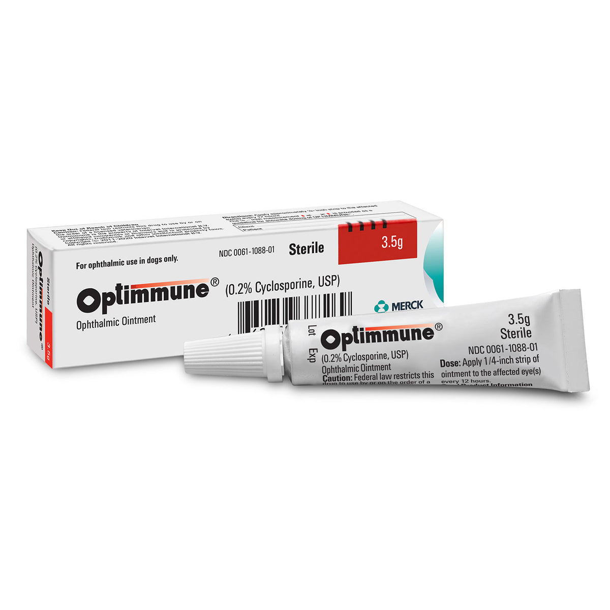 Rx Optimmune opth ointment x 3.5gm tube