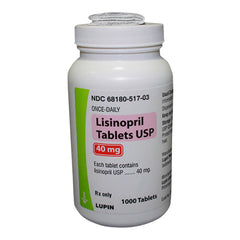 Rx Lisinopril 40mg tablet 100ct