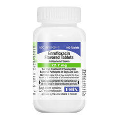 Rx Enrofloxacin Flavored Tablets 22.7mg, 100ct