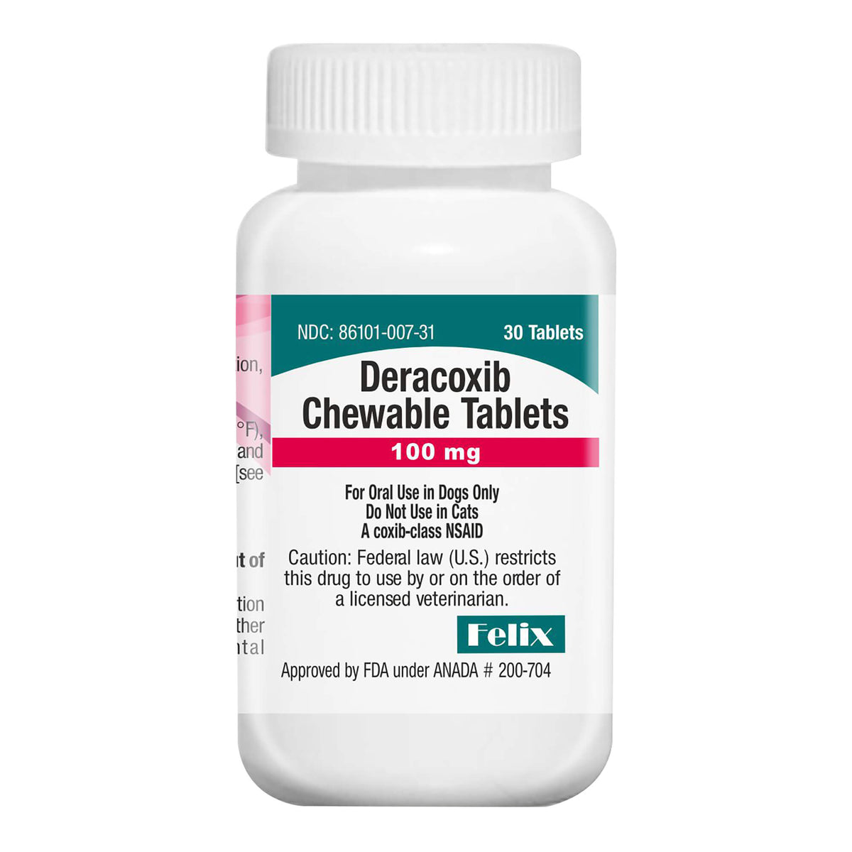 Rx Deracoxib Chewable Tablets 100mg, 30ct
