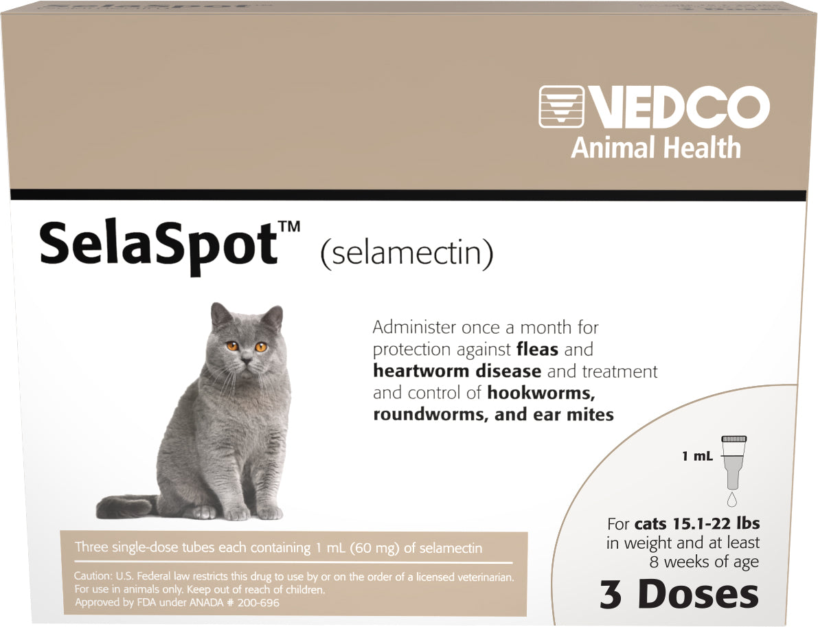 Rx SelaSpot Cat, 3 pk, 15.1-22 pounds