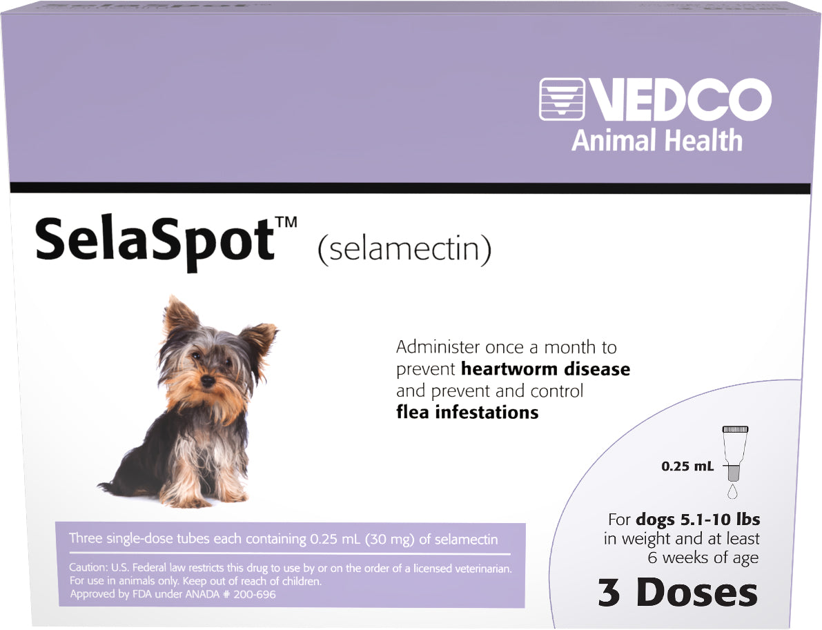 Rx SelaSpot Dog, 3 pk, 5.1- 10 pounds