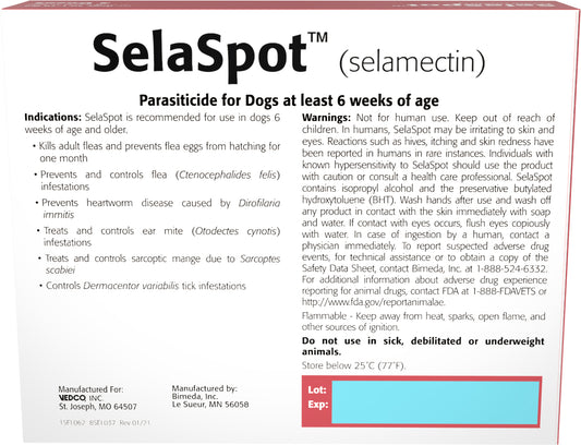 Rx SelaSpot Dog, 3 pk, 20.1 - 40 pounds