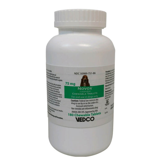 Novox con receta, 75 mg x 180 comprimidos masticables