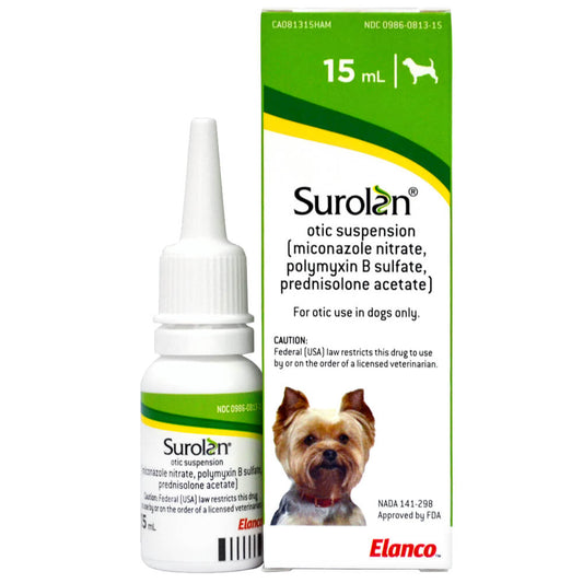Rx Surolan otic suspension x 15ml bottle