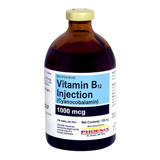 Rx Vitamin B-12 1000mcg/ml injectable x 100ml bottle