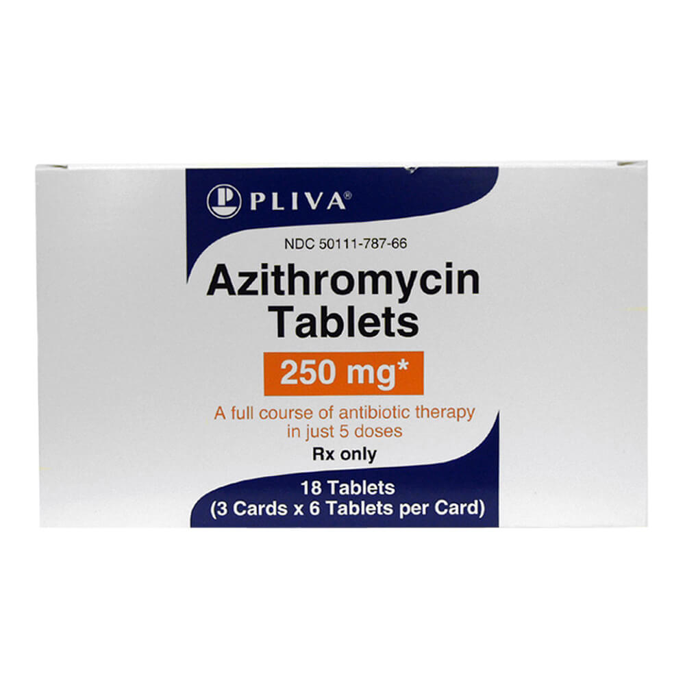 Rx Azithromycin, 250mg x 18 Tablets