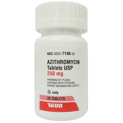Rx Azithromycin 250mg x 30 tablets