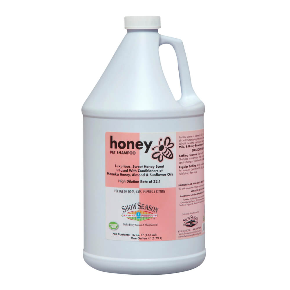 Honey Shampoo for Dogs  Cats  Puppies and Kittens  1 Gallon