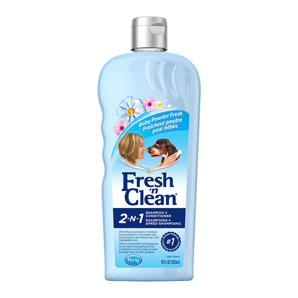 Fresh' n Clean 2-n-1 Shampoo + Conditioner  Baby Powder Fresh  18 fl oz