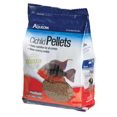 Aqueon Cichlid Pellets Resealable Pouch Medium 25oz