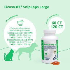 Eicosa3FF SnipCaps, Large, >30lbs, 60 ct
