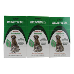 Welactin Canine 120 Softgel Capsules  3 Pack