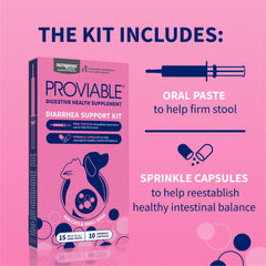 Kit Proviable-KP/DC para perros y gatos pequeños, 15 ml de pasta/10 cápsulas
