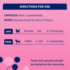 Kit Proviable-KP/DC para perros y gatos pequeños, 15 ml de pasta/10 cápsulas