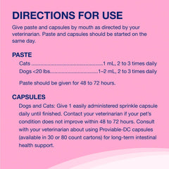 Kit Proviable-KP/DC para perros y gatos pequeños, 15 ml de pasta/10 cápsulas