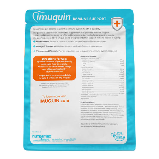 Imuquin Immune Health for Cats,  30 Packets