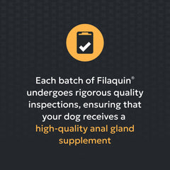 Nutramax Filaquin Anal Gland Supplement for Dogs, From the Makers of Proviable, with a Fiber Blend, Prebiotics, and Postbiotics for Digestive Health Support, 90 Count Soft Chews