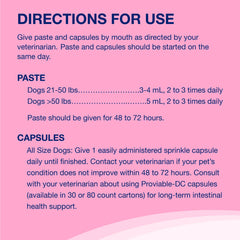 Kit Proviable-KP/DC para perros medianos y grandes, 30 ml de pasta/10 cápsulas
