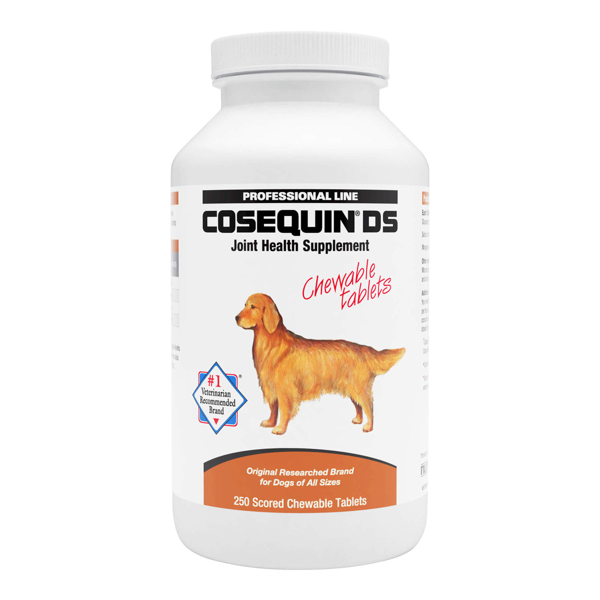 Comprimidos masticables Cosequin DS con glucosamina y condroitina 250 comprimidos