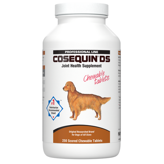 Comprimidos masticables Cosequin DS con glucosamina y condroitina 250 comprimidos